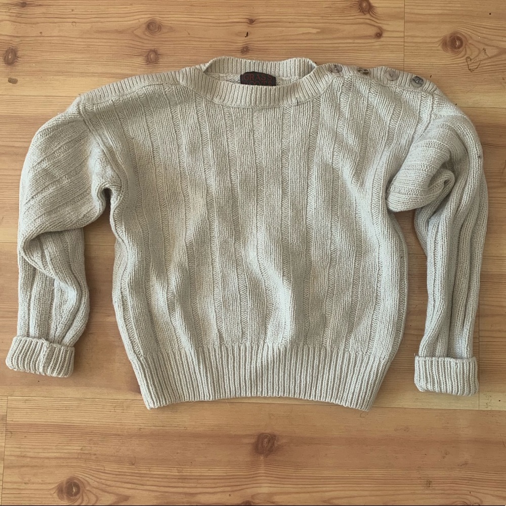 Wool + silk sweater